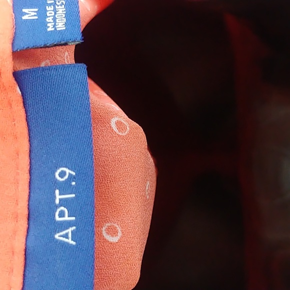 Apt. 9 Coral Blouse - Picture 10 of 10